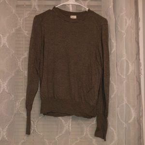 Brown scoop neck sweater